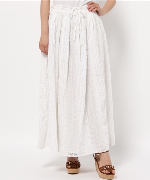 La TOTALITE（ラトータリテ）の「アンティークレース2WAY スカート。（スカート・レディース・ホワイト/ブラック・FREE）」の11枚目の写真