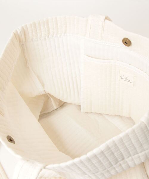 KOBE LETTUCE（コウベレタス）の「Nubesラージトートバッグ（トートバッグ・レディース・ピンク/ベージュ/ミント/アイボリー/チャコールグレー・FREE）」の15枚目の写真