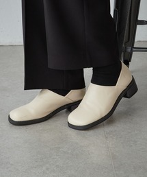 Lui's | スクエアトゥレザースリッポン(ドレスシューズ)