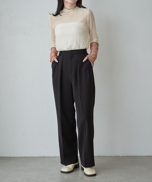 Lui's（ルイス）の「スクエアトゥレザースリッポン（ドレスシューズ・レディース・オフホワイト/ブラック・24.5/23.5）」の15枚目の写真