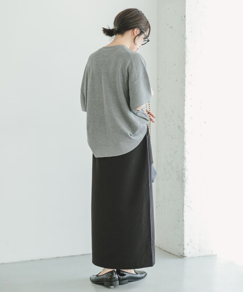 ITEMS URBANRESEARCH（アイテムズ アーバンリサーチ）の「ニットTシャツ（ニット/セーター・レディース・グレー/オレンジ/グレー系その他・FREE）」の8枚目の写真