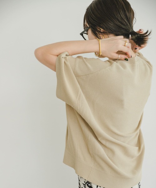 ITEMS URBANRESEARCH（アイテムズ アーバンリサーチ）の「ニットTシャツ（ニット/セーター・レディース・グレー/オレンジ/グレー系その他・FREE）」の10枚目の写真