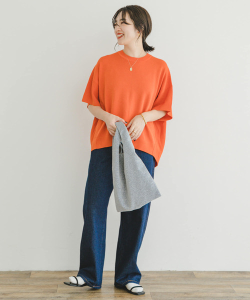 ITEMS URBANRESEARCH（アイテムズ アーバンリサーチ）の「ニットTシャツ（ニット/セーター・レディース・グレー/オレンジ/グレー系その他・FREE）」の16枚目の写真