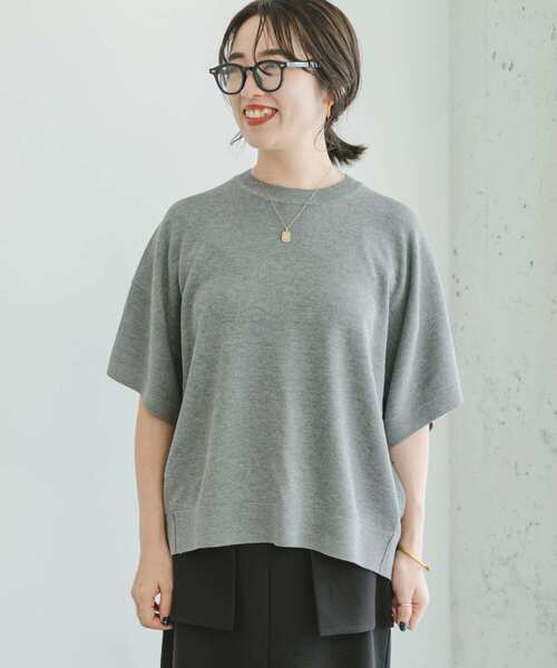 ITEMS URBANRESEARCH（アイテムズ アーバンリサーチ）の「ニットTシャツ（ニット/セーター・レディース・グレー/オレンジ/グレー系その他・FREE）」の19枚目の写真