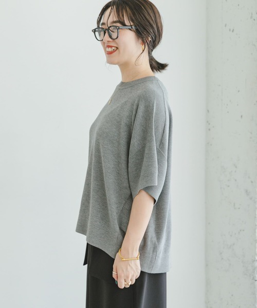 ITEMS URBANRESEARCH（アイテムズ アーバンリサーチ）の「ニットTシャツ（ニット/セーター・レディース・グレー/オレンジ/グレー系その他・FREE）」の20枚目の写真