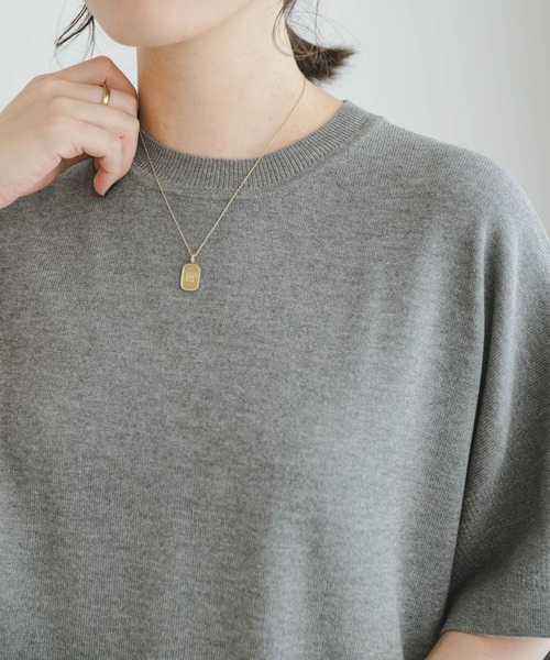 ITEMS URBANRESEARCH（アイテムズ アーバンリサーチ）の「ニットTシャツ（ニット/セーター・レディース・グレー/オレンジ/グレー系その他・FREE）」の22枚目の写真