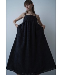 SHEER CHECK VOLUME CAMISOLE ONEPIECE