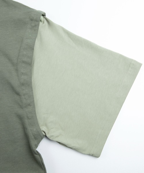 S'more(スモア)の「2WAY REMOVABLE SLEEVE COTTON CREW NECK BIG S/S T-SHIRT (SS)(Tシャツ/カットソー・レディース・ブラウン/グリーン・MEDIUM/SMALL/LARGE)」の20枚目の写真