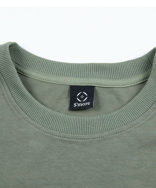S'more(スモア)の「2WAY REMOVABLE SLEEVE COTTON CREW NECK BIG S/S T-SHIRT (SS)(Tシャツ/カットソー・レディース・ブラウン/グリーン・MEDIUM/SMALL/LARGE)」の21枚目の写真