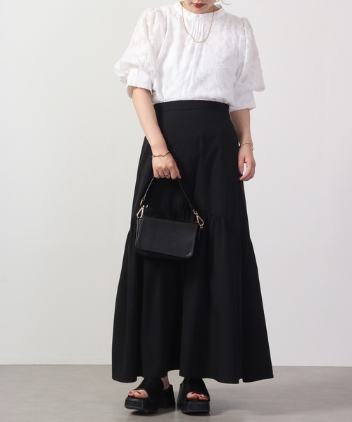 Blasty（ブラスティー）の「BLASTY ジャガードブラウス（シャツ/ブラウス・レディース・ブラック/オフホワイト/アイボリー・M）」の12枚目の写真