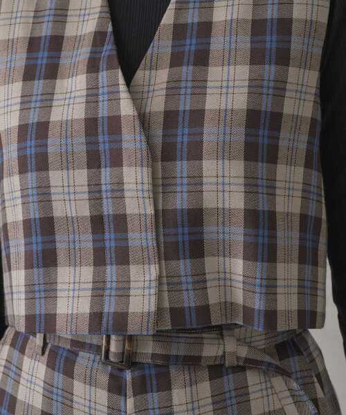 RETRO GIRL(レトロガール)の「ショートベスト(ベスト・レディース・ブラック/ナチュラル/ブラウン系その他2/ダークグレー・FREE)」の9枚目の写真