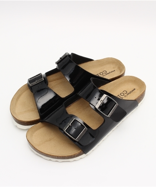 collex（コレックス）の「フットベットサンダル（サンダル・レディース・ブラック/ネイビー/ホワイト・MEDIUM/SMALL）」の2枚目の写真