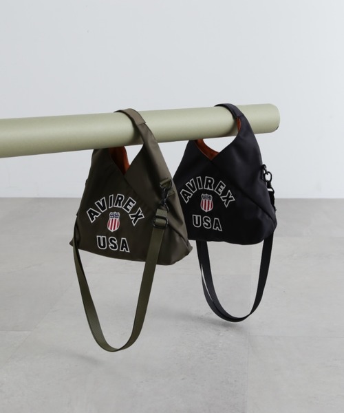 AVIREX（アヴィレックス）の「《直営店限定》SIGNATURE MINI SHOULDER BAG/シグネチャーロゴ ミニショルダーバッグ（ショルダーバッグ・レディース・オリーブ/ベージュ/ブラック/グリーン/チャコールグレー/ミント/ラベンダー・FREE/F）」の8枚目の写真