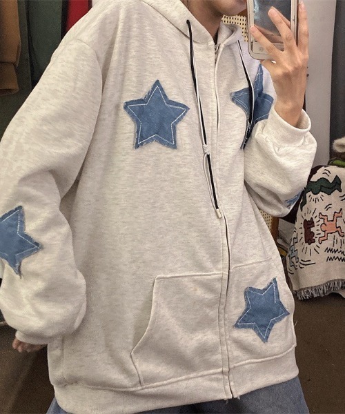 blackmeans パッチワーク パーカー blackmeans パッチワーク パーカー レザーパッチワーク フルジップ