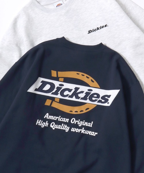 Dickies(ディッキーズ)の「Dickies/ディッキーズ 別注 オーバーサイズ 裏起毛 ロゴ バックプリント ワンポイント刺繍 スウェット トレーナー/長袖 トップス プルオーバー/レディース メンズ(スウェット・メンズ・グレー系その他/ダークグリーン/ブラック/ブルー系その他/ホワイト/アッシュグレー/ホワイト系その他/ブラック系その他/ブラック系その他2/ホワイト系その他2/グレー系その他2/ブラウン系その他/ブラウン/ネイビー・L/XL/M)」の13枚目の写真