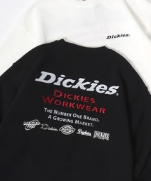 Dickies/ディッキーズ 別注 オーバーサイズ 裏起毛 ロゴ バックプリント ワンポイント刺繍 スウェット トレーナー/長袖 トップス プルオーバー/レディース メンズ