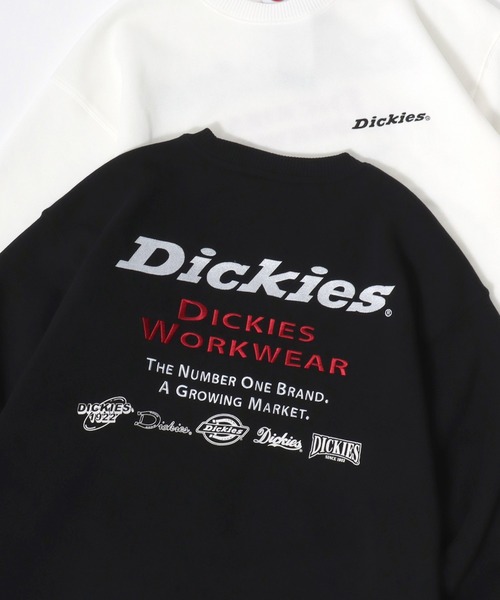 Dickies(ディッキーズ)の「Dickies/ディッキーズ 別注 オーバーサイズ 裏起毛 ロゴ バックプリント ワンポイント刺繍 スウェット トレーナー/長袖 トップス プルオーバー/レディース メンズ(スウェット・メンズ・グレー系その他/ダークグリーン/ブラック/ブルー系その他/ホワイト/アッシュグレー/ホワイト系その他/ブラック系その他/ブラック系その他2/ホワイト系その他2/グレー系その他2/ブラウン系その他/ブラウン/ネイビー・L/XL/M)」の6枚目の写真