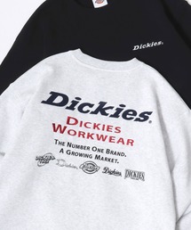 Dickies/ディッキーズ 別注 オーバーサイズ 裏起毛 ロゴ バックプリント ワンポイント刺繍 スウェット トレーナー/長袖 トップス プルオーバー/レディース メンズ