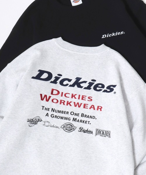Dickies(ディッキーズ)の「Dickies/ディッキーズ 別注 オーバーサイズ 裏起毛 ロゴ バックプリント ワンポイント刺繍 スウェット トレーナー/長袖 トップス プルオーバー/レディース メンズ(スウェット・メンズ・グレー系その他/ダークグリーン/ブラック/ブルー系その他/ホワイト/アッシュグレー/ホワイト系その他/ブラック系その他/ブラック系その他2/ホワイト系その他2/グレー系その他2/ブラウン系その他/ブラウン/ネイビー・L/XL/M)」の9枚目の写真