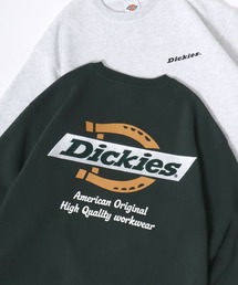 Dickies | Dickies/ディッキーズ 別注 オーバーサイズ 裏起毛 ロゴ バックプリント ワンポイント刺繍 スウェット トレーナー/長袖 トップス プルオーバー/レディース メンズ(スウェット)