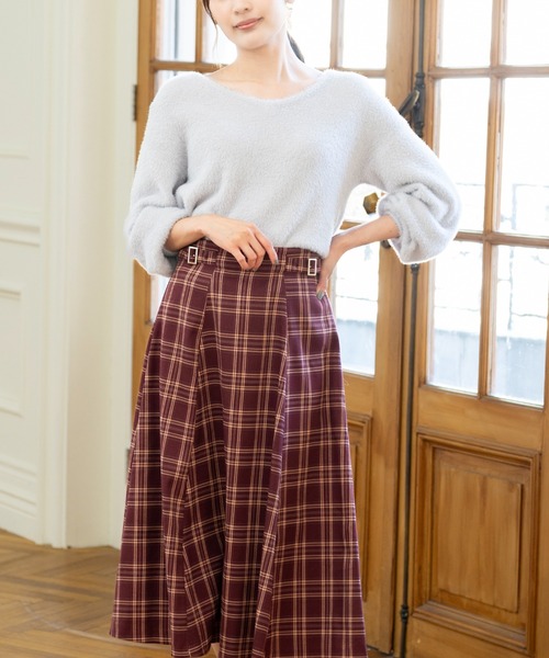 セール】バックレースシャギーニット/MM338301（ニット/セーター