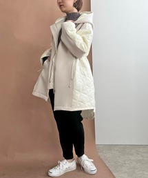 LHELBIE（レルビエ）キルティング切替ダンボールブルゾン　M LHELBIE（レルビエ）キルティング切替ダンボールブルゾン M
