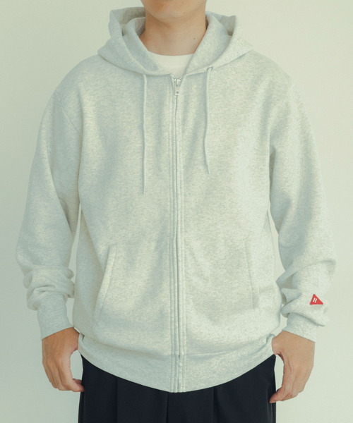 Healthknit（ヘルスニット）の「Healthknit　Classic Sweat Zip Hoodie（パーカー・メンズ・ブルー/レッド/グレー/グリーン/ブラック・LARGE/MEDIUM/X-LARGE）」の3枚目の写真