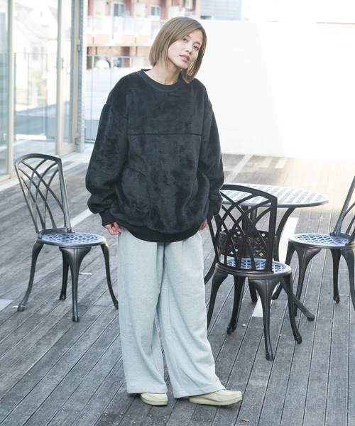 L'EQUIPE リバーシブル　ジャケット ワイドパンツ、スウェット らくカジスウェットパンツ[United Athle 5217]｜オリジナルプリント