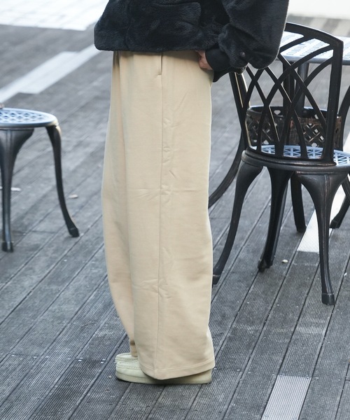 Champion(チャンピオン)の「【CHAMPION/チャンピオン】SWEAT PANT 裏起毛 スウェットパンツ ワイドパンツ CW-Y207 リサイクルポリエステル サステナブル ワイドシルエット(スウェットパンツ・レディース・ブラック/杢グレー/ベージュ・MEDIUM/LARGE)」の17枚目の写真