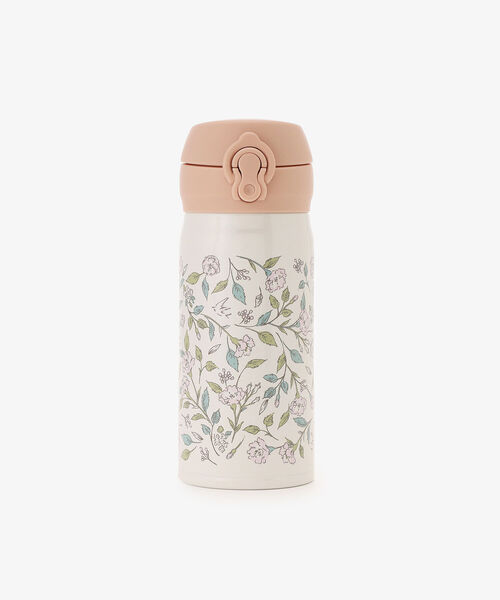 Afternoon Tea(アフタヌーンティー)の「フラワーアートワンタッチボトル 350ml/サーモス(水筒・レディース・ピンク・ONE SIZE)」の1枚目の写真