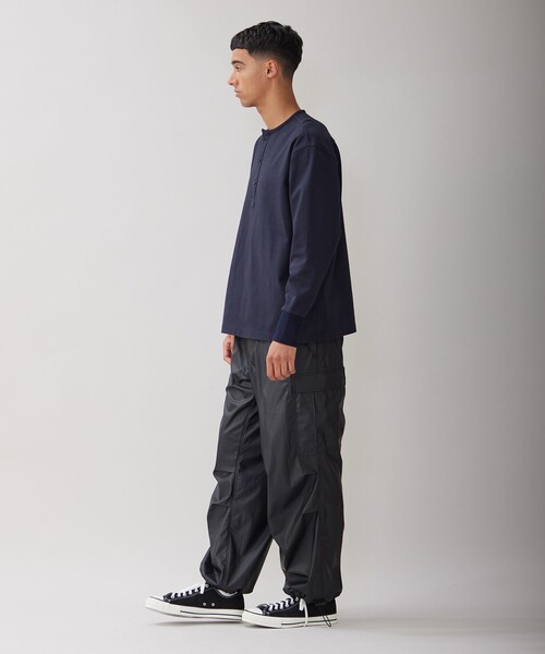UNFILO(アンフィーロ)の「コットン ヘンリーネックTEE(Tシャツ/カットソー・メンズ・ホワイト系/ネイビー系/ワイン系・LARGE/X-LARGE/SMALL/MEDIUM)」の12枚目の写真