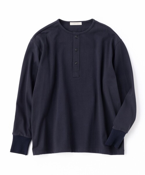 UNFILO(アンフィーロ)の「コットン ヘンリーネックTEE(Tシャツ/カットソー・メンズ・ホワイト系/ネイビー系/ワイン系・LARGE/X-LARGE/SMALL/MEDIUM)」の11枚目の写真