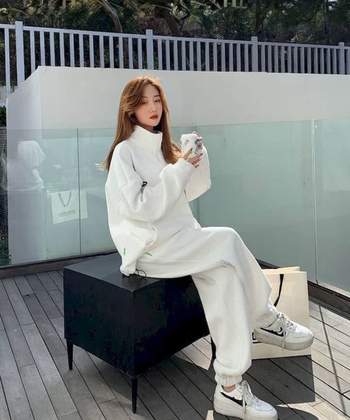 sevens（セブンズ）の「【sevens】ハーフジップニットセットアップ