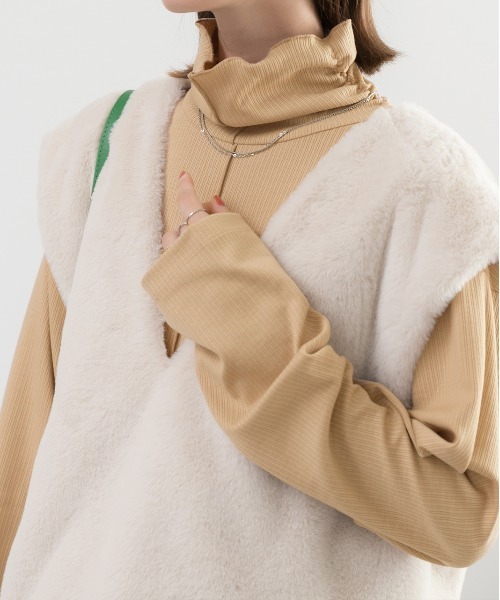 セール】メローロック テレコ素材 タートル インナー（Tシャツ