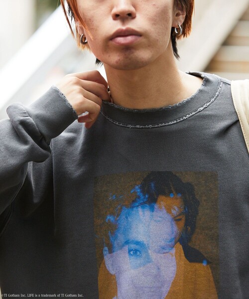新品　キムタク着用 NIRVANA　ダメージ加工　クルーネック　スウェット 新品 キムタク着用 NIRVANA ダメージ加工 クルーネック
