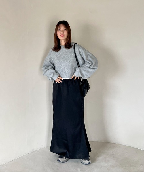 feepur（フェピュール）の「アウトロックラグランショートスウェット（スウェット・レディース・レッド/ブラック/杢グレー/オートミール・MEDIUM）」の10枚目の写真