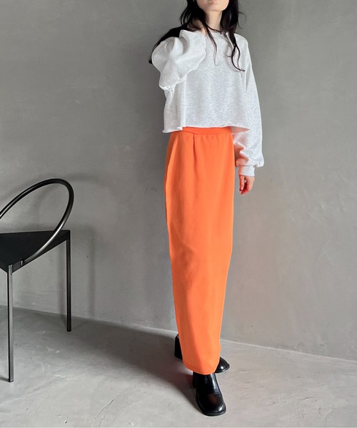 feepur（フェピュール）の「アウトロックラグランショートスウェット（スウェット・レディース・レッド/ブラック/杢グレー/オートミール・MEDIUM）」の6枚目の写真