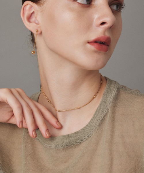 CENE(セネ)の「【CENE】セネ/ドットボールネックレス(ネックレス・レディース・シルバー/ゴールド・FREE)」の3枚目の写真