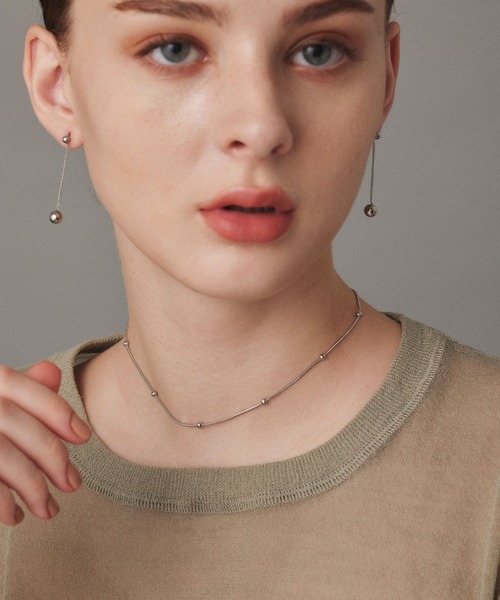 CENE(セネ)の「【CENE】セネ/ドットボールネックレス(ネックレス・レディース・シルバー/ゴールド・FREE)」の10枚目の写真