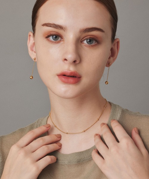 CENE(セネ)の「【CENE】セネ/ドットボールネックレス(ネックレス・レディース・シルバー/ゴールド・FREE)」の16枚目の写真