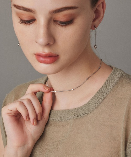 CENE(セネ)の「【CENE】セネ/ドットボールネックレス(ネックレス・レディース・シルバー/ゴールド・FREE)」の17枚目の写真