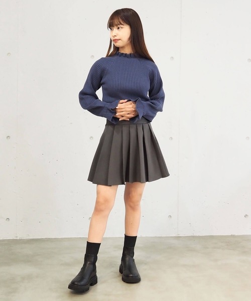 tiptop(ティップトップ)の「【2サイズ展開/web限定Sサイズあり】プリーツミニスカパン(スカート・レディース・ブラック/A/チャコールグレー・S/M)」の17枚目の写真