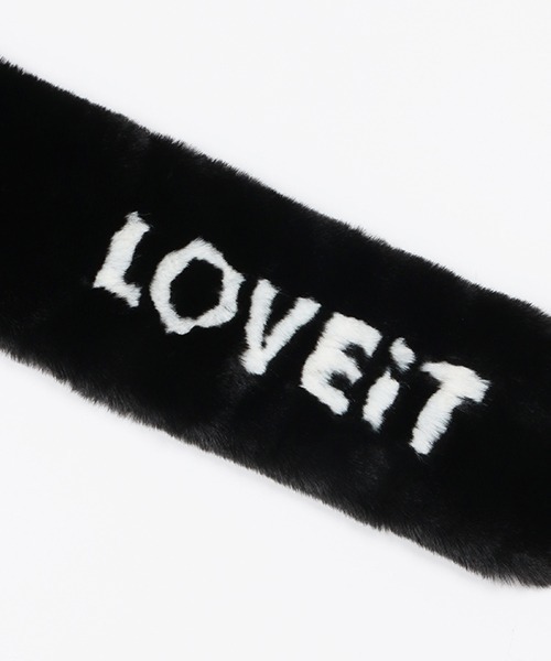 by LOVEiT(バイラビット)の「ロゴリバーシブルマフラー(マフラー・キッズ・ブラック/オフホワイト/ピンク・FREE)」の9枚目の写真