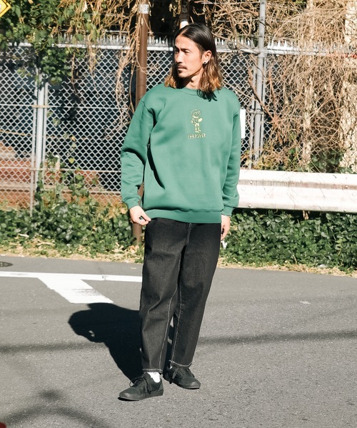 THRASHER（スラッシャー）の「【直営店限定モデル】 MICHAEL SIEBEN CREW SWEAT/スラッシャー10oz(オンス)裏起毛ヘビーウェイトスウェットトレーナー（スウェット・メンズ・アッシュグレー/インディゴブルー/ダークグリーン・X-LARGE/MEDIUM/LARGE）」の8枚目の写真