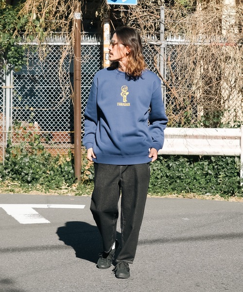 THRASHER（スラッシャー）の「【直営店限定モデル】 MICHAEL SIEBEN CREW SWEAT/スラッシャー10oz(オンス)裏起毛ヘビーウェイトスウェットトレーナー（スウェット・メンズ・アッシュグレー/インディゴブルー/ダークグリーン・X-LARGE/MEDIUM/LARGE）」の12枚目の写真