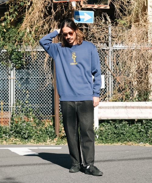THRASHER（スラッシャー）の「【直営店限定モデル】 MICHAEL SIEBEN CREW SWEAT/スラッシャー10oz(オンス)裏起毛ヘビーウェイトスウェットトレーナー（スウェット・メンズ・アッシュグレー/インディゴブルー/ダークグリーン・X-LARGE/MEDIUM/LARGE）」の11枚目の写真