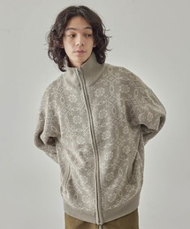 JUNRED | レトロジャカードドライバーズニット(ニット/セーター)