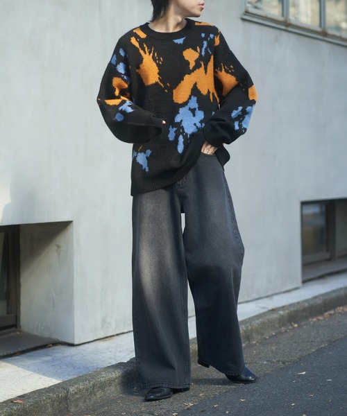 COLONY 2139（コロニートゥーワンスリーナイン）の「ワイドストレートデニム（デニムパンツ・メンズ・ブラック系その他/ブラック・MEDIUM/LARGE）」の13枚目の写真