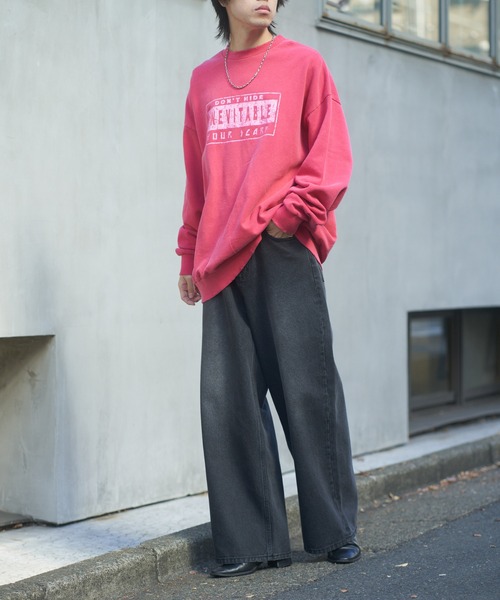 COLONY 2139（コロニートゥーワンスリーナイン）の「ワイドストレートデニム（デニムパンツ・メンズ・ブラック系その他/ブラック・MEDIUM/LARGE）」の17枚目の写真