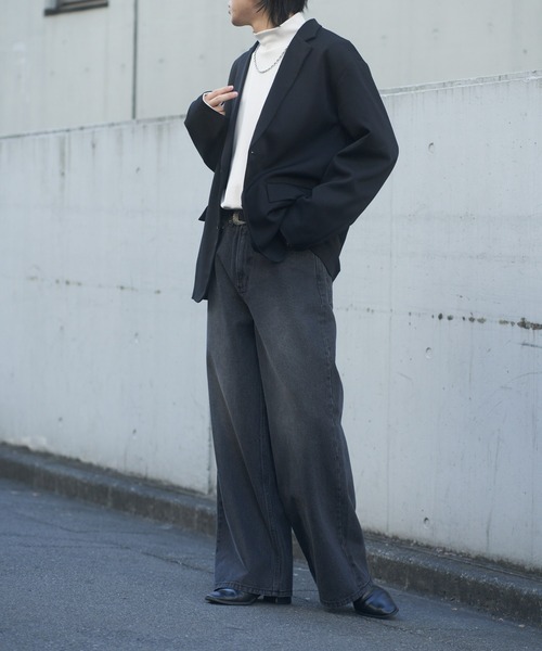 COLONY 2139（コロニートゥーワンスリーナイン）の「ワイドストレートデニム（デニムパンツ・メンズ・ブラック系その他/ブラック・MEDIUM/LARGE）」の19枚目の写真